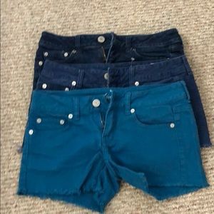 3 Jean shorts